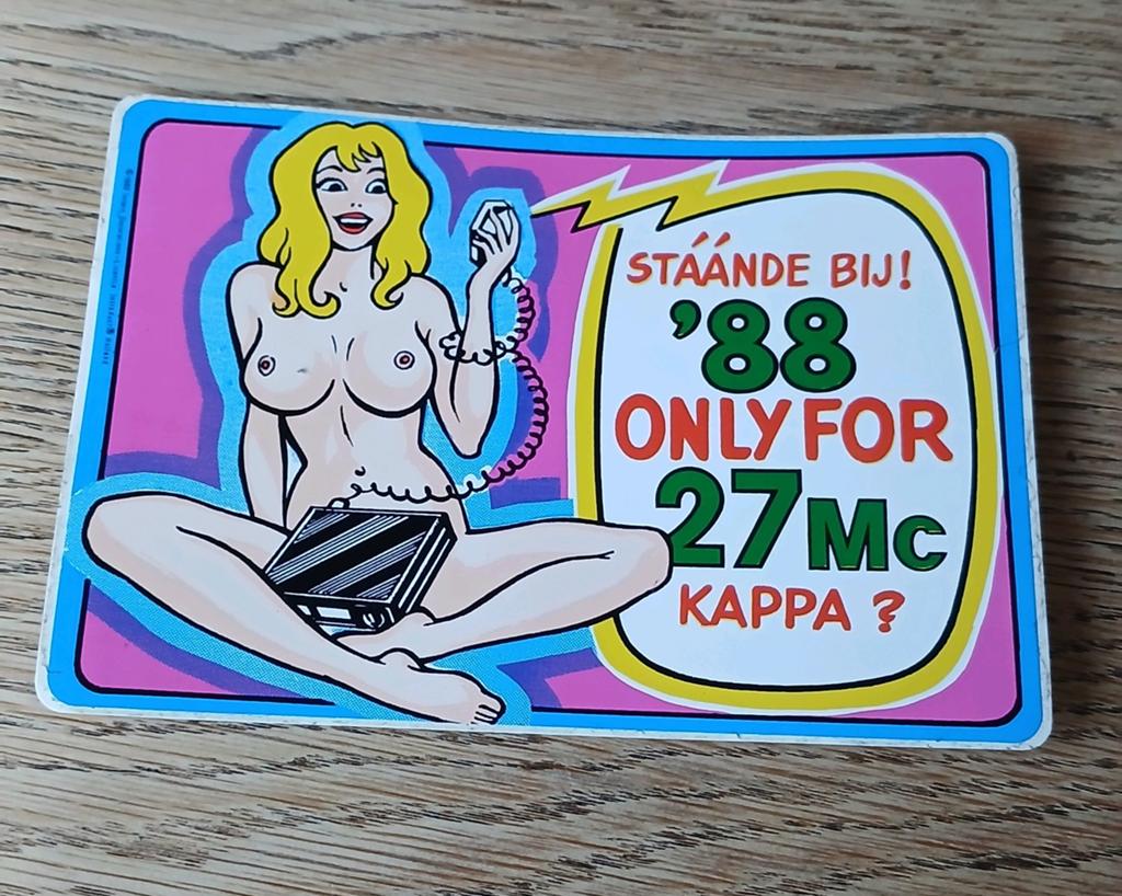 Funsticker 27MC blote dame, Verzamelen, Stickers, Ophalen of Verzenden