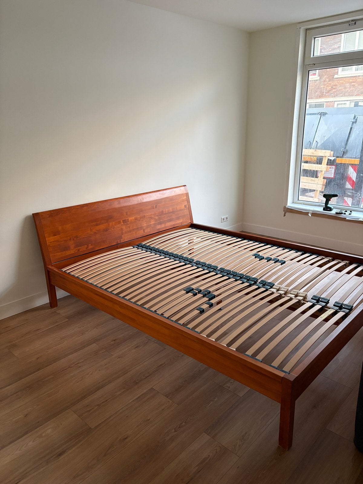 Kersenhout - 2-persoonsbed (180x220) - Zack Design, Huis en Inrichting, Ophalen, Tweepersoons, Zo goed als nieuw, 180 cm