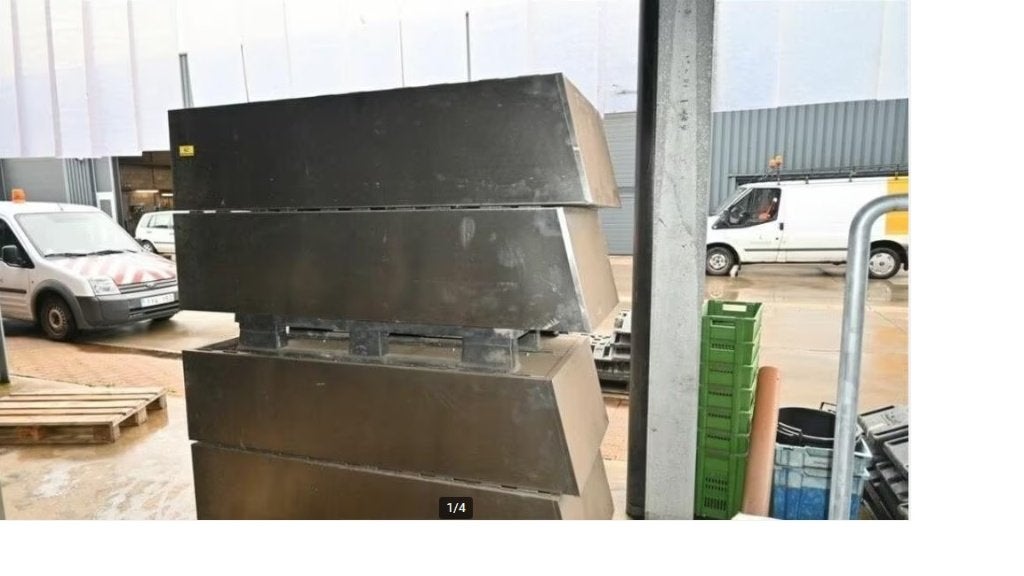 Lockerkasten RVS, Ophalen, Gebruikt, Industrie retro