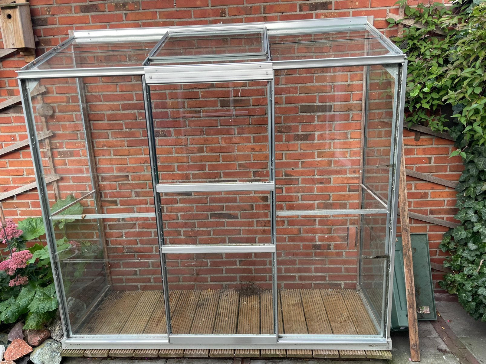 Muurkas met veiligheidsglas, Ophalen of Verzenden, Glas, Zo goed als nieuw, Aluminium
