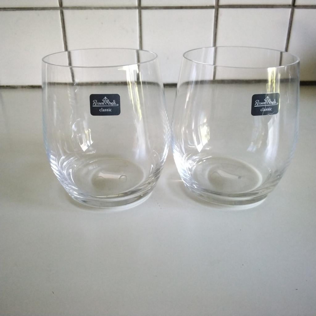 2 rosenthal  glazen, Ophalen of Verzenden, Zo goed als nieuw, Overige typen