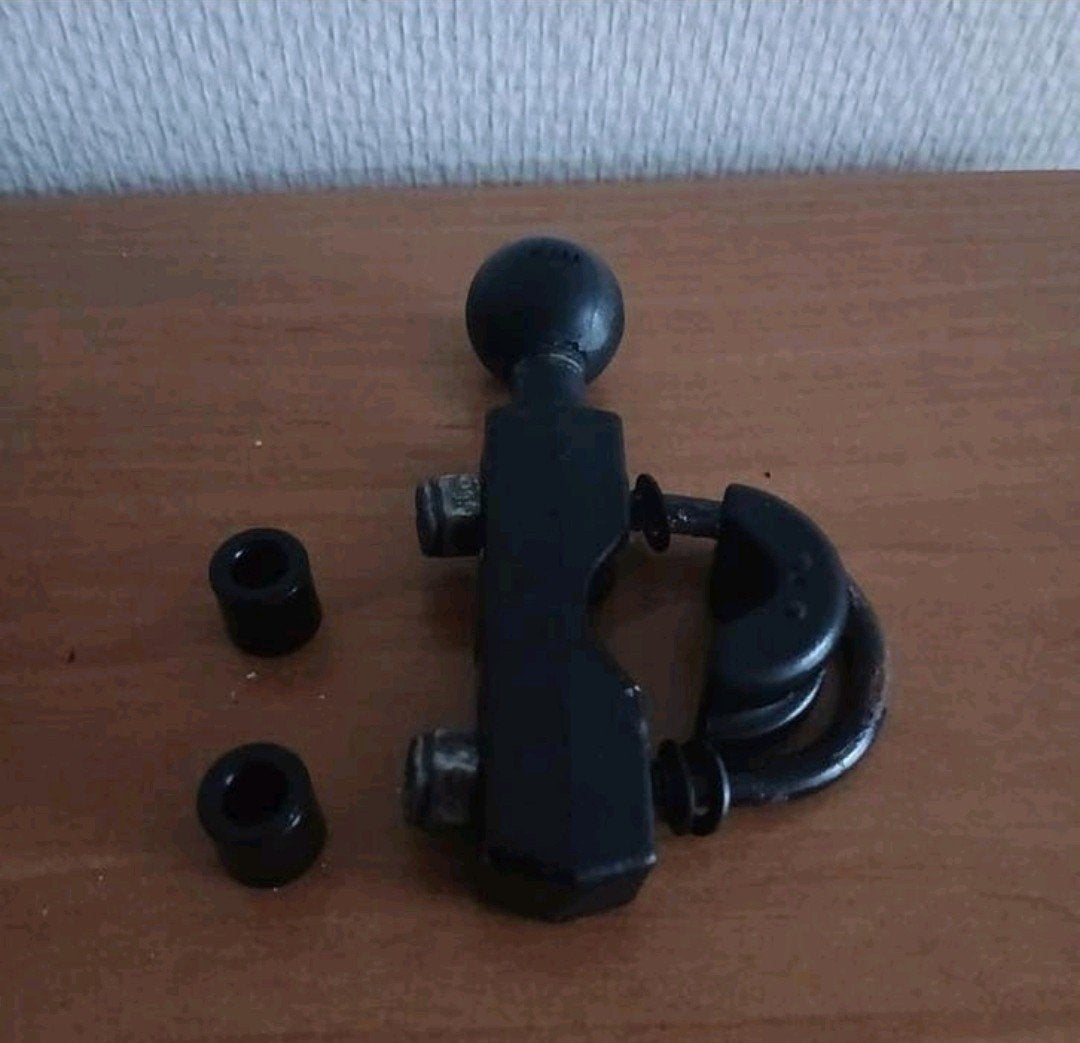 Orginele ram mount klem zwart bv voor bv het stuur, Ophalen of Verzenden, Gebruikt