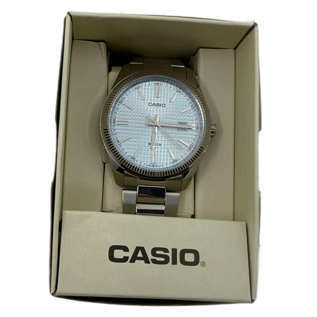 Casio MTP-1302P Horloge Zilver | Nieuwstaat | In doos, Dordrecht@usedproducts.nl, Toulonselaan 72, Ophalen of Verzenden, Zo goed als nieuw