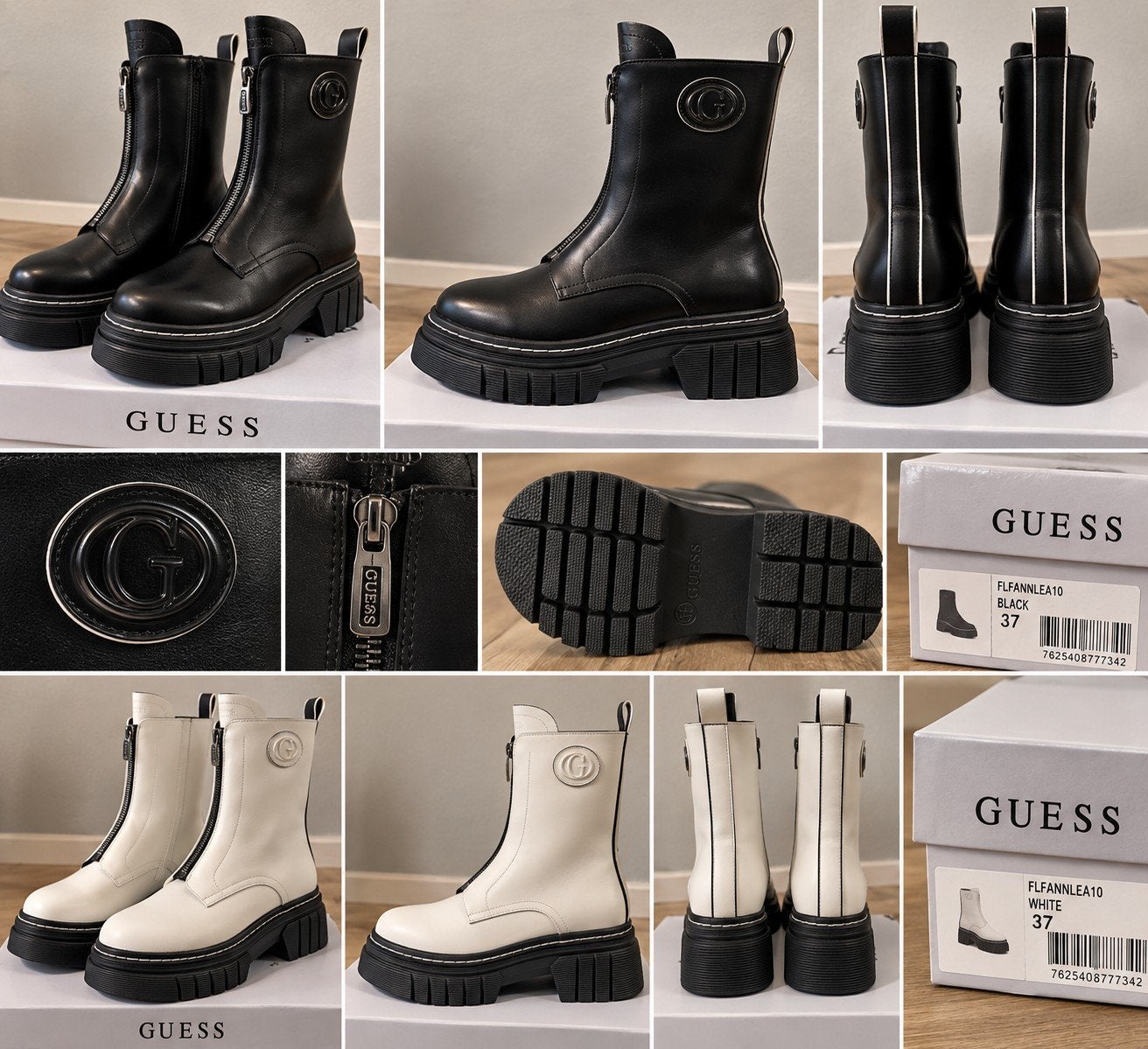 GUESS Annia dames laarzen van leer – nieuw & origineel, Ophalen of Verzenden, Nieuw, Zwart, Hoge laarzen