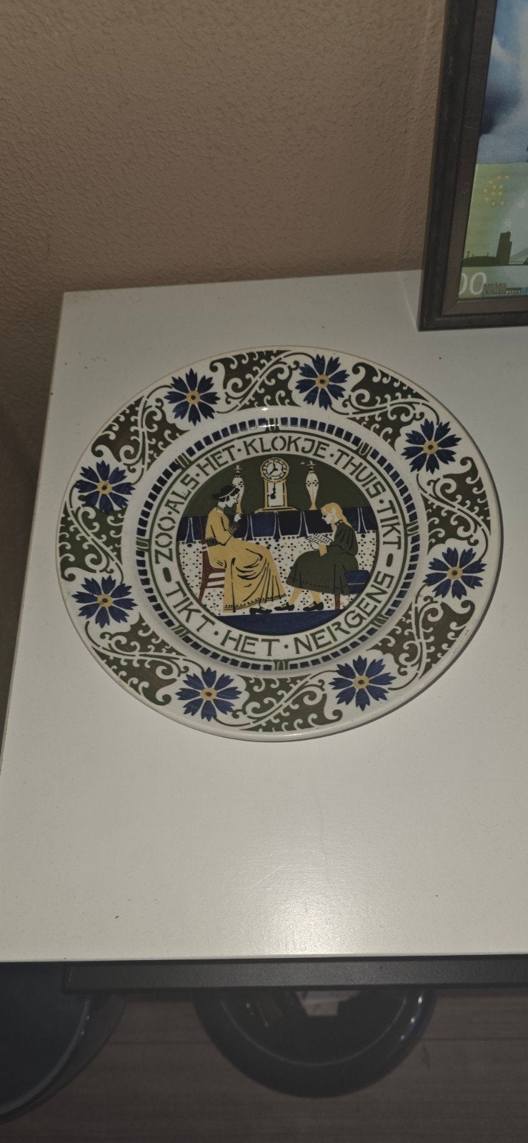 Amsterdamse School Wandbord Chris van der Hoef jaren '20, Ophalen of Verzenden
