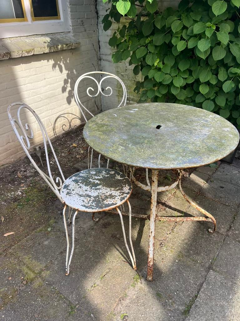 Frans brocante setje, Ophalen, Gebruikt, Overige materialen, 2 zitplaatsen