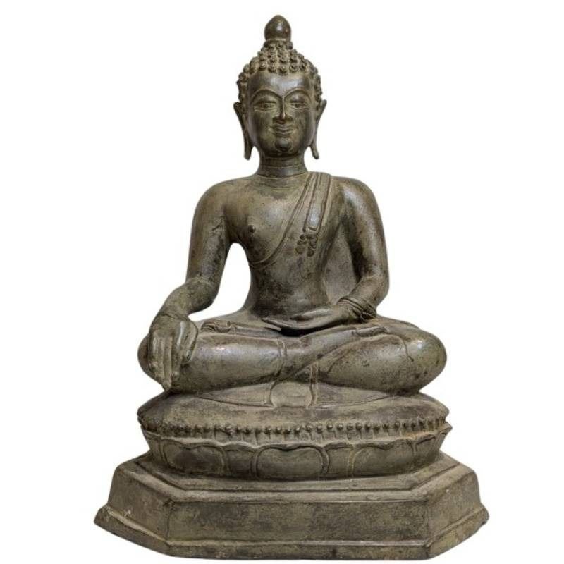 bronzen Shakyamuni Boeddha – Birma – 18e/19e eeuw – 020