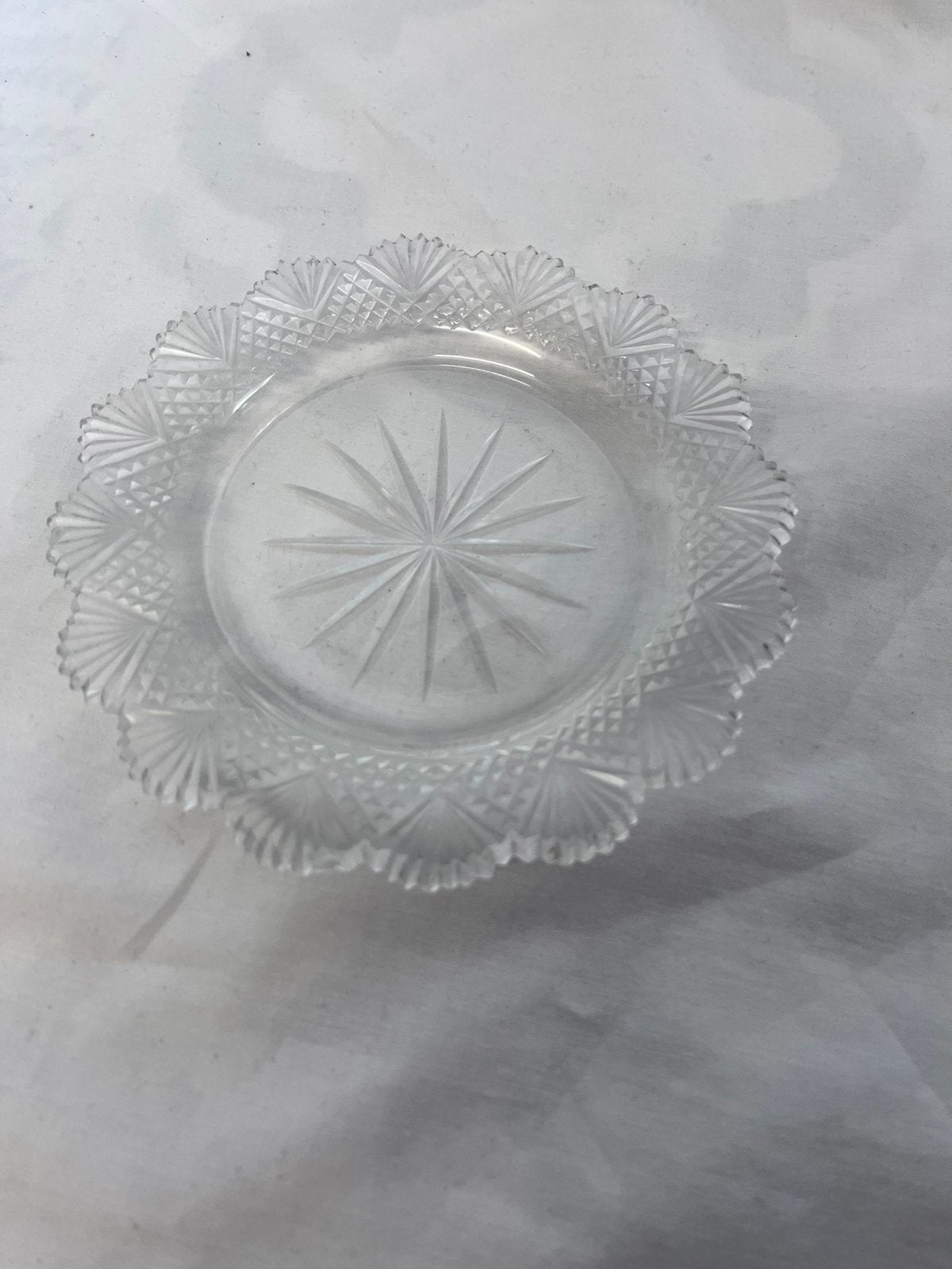 Antiek kristallen schaaltje, Ophalen of Verzenden