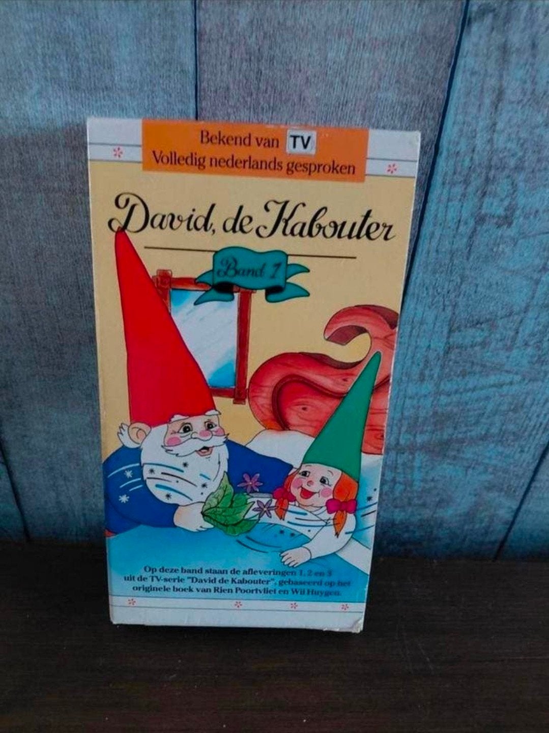 David de Kabouter Afleveringen 1,2,3 op Videoband, Cd's en Dvd's, Gebruikt, Tekenfilm, Alle leeftijden, Ophalen of Verzenden
