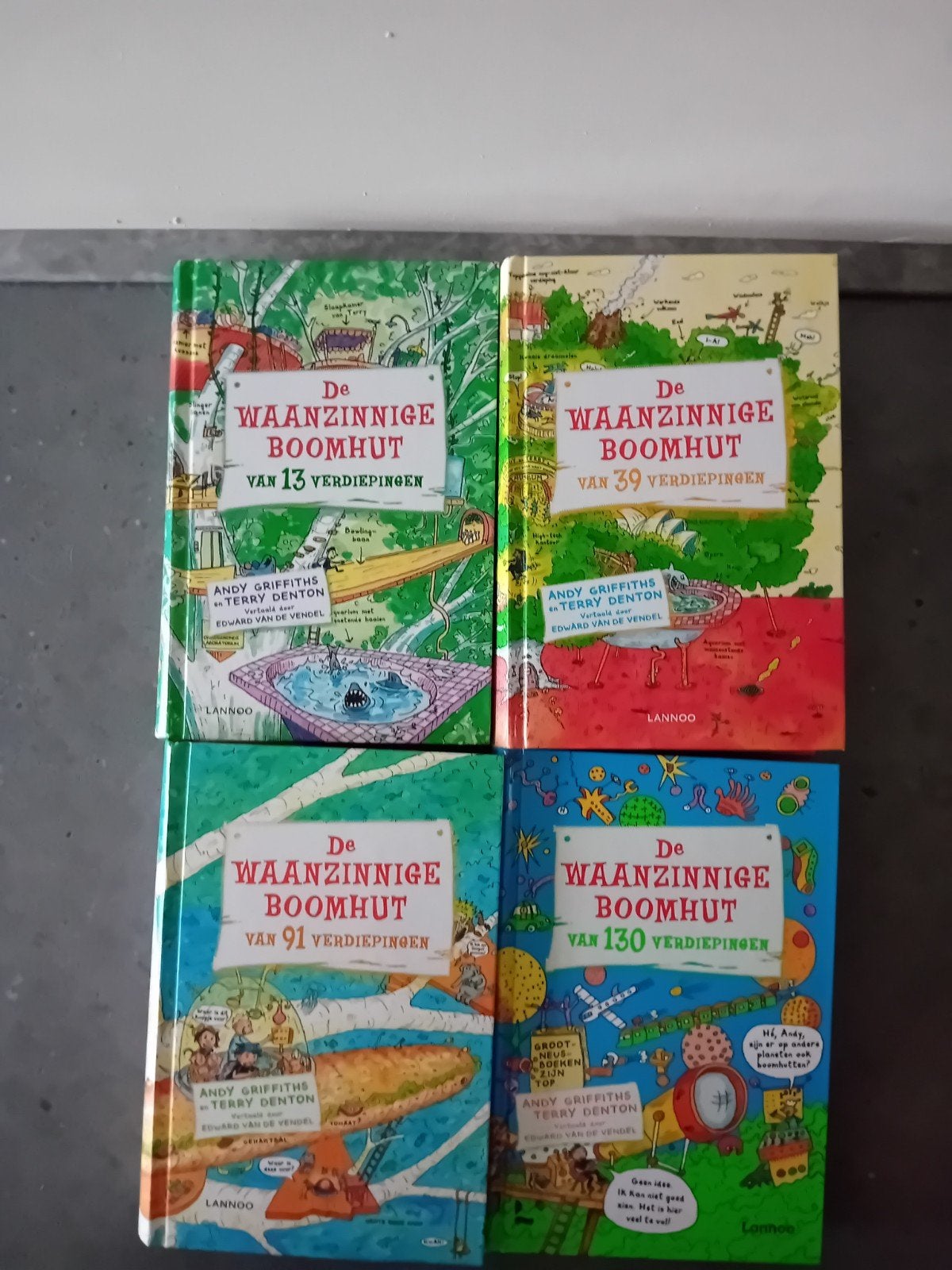 De waanzinnige boomhut 4 delen, Boeken, Ophalen of Verzenden, Gelezen, Andy Griffiths en Terry Denton, Fictie