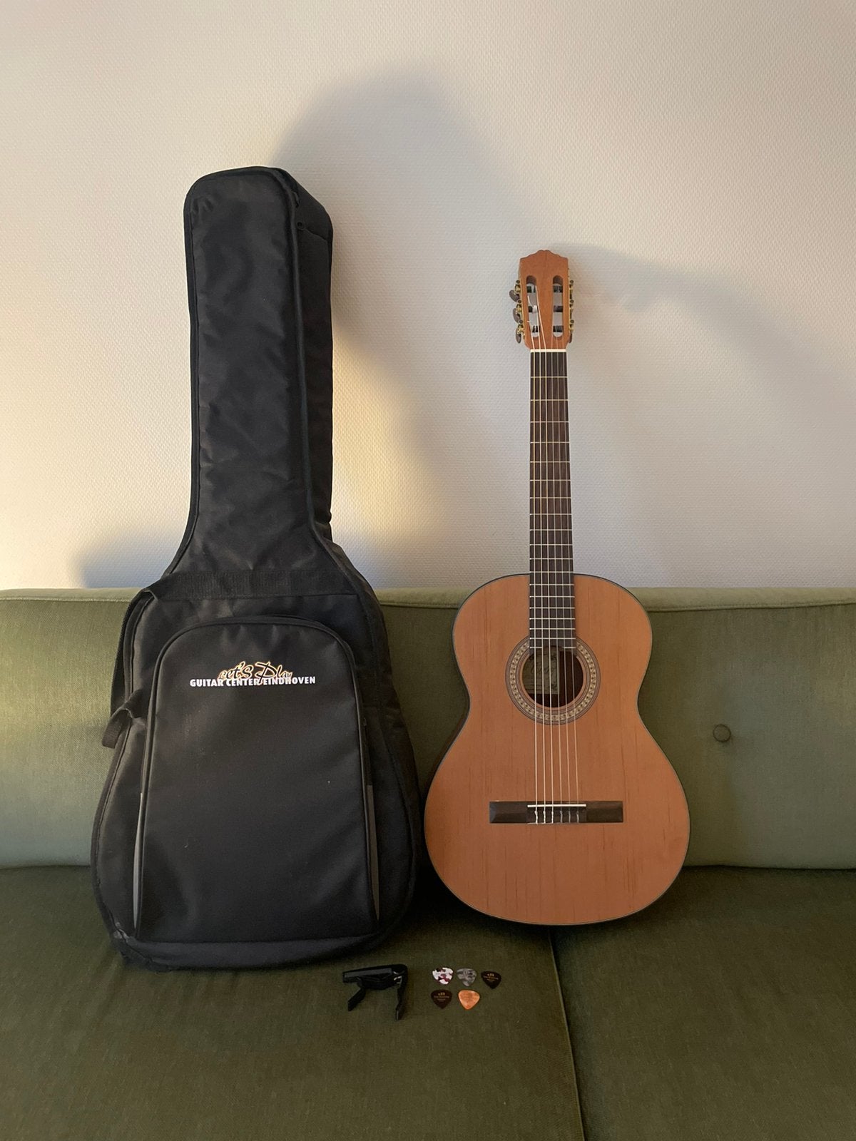 Klassieke gitaar Salvador Cortez CC20 + tas en accesoires, Muziek en Instrumenten, Ophalen, Zo goed als nieuw, Klassieke of Spaanse gitaar