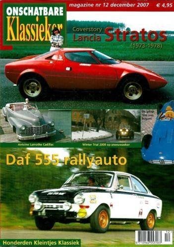 Onschatbare Klassieker 12 2007 Lancia Stratos (’73-’78), DAF, Ophalen of Verzenden, Nieuw, Overige merken