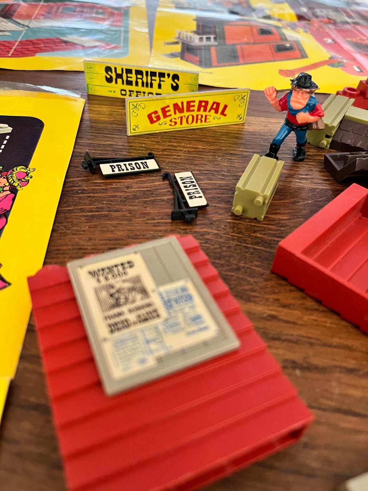 Vintage Exin Far West bouwstenen jaren '70 - Grote partij, Ophalen of Verzenden, Gebruikt, Overige merken