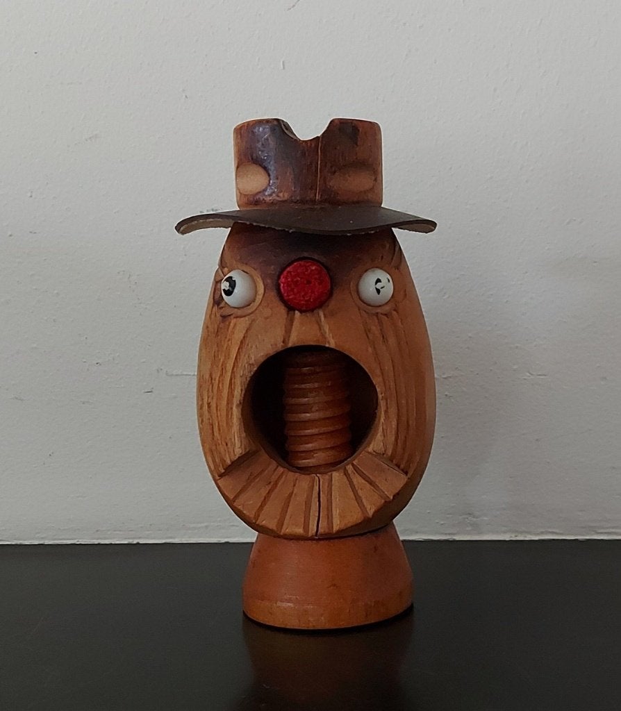 Retro houten notenkraker gezicht decoratief, Ophalen of Verzenden, Huis en Inrichting