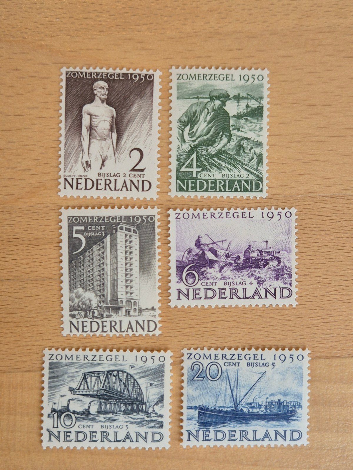 Nederland 1950 zomerzegels, Postzegels en Munten, Postzegels | Nederland, Ophalen of Verzenden, Na 1940, Postfris