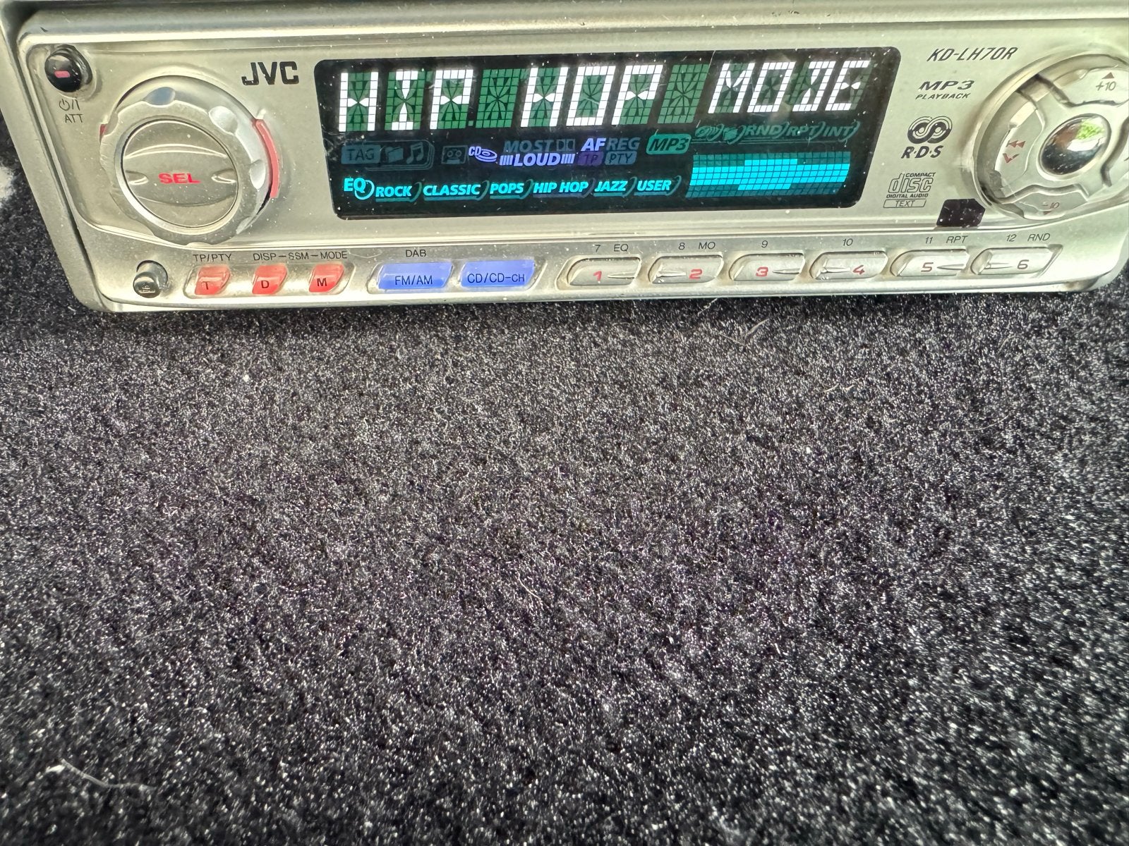 JVC KD-LH70R MP3 CD-speler autoradio, Ophalen of Verzenden, Zo goed als nieuw