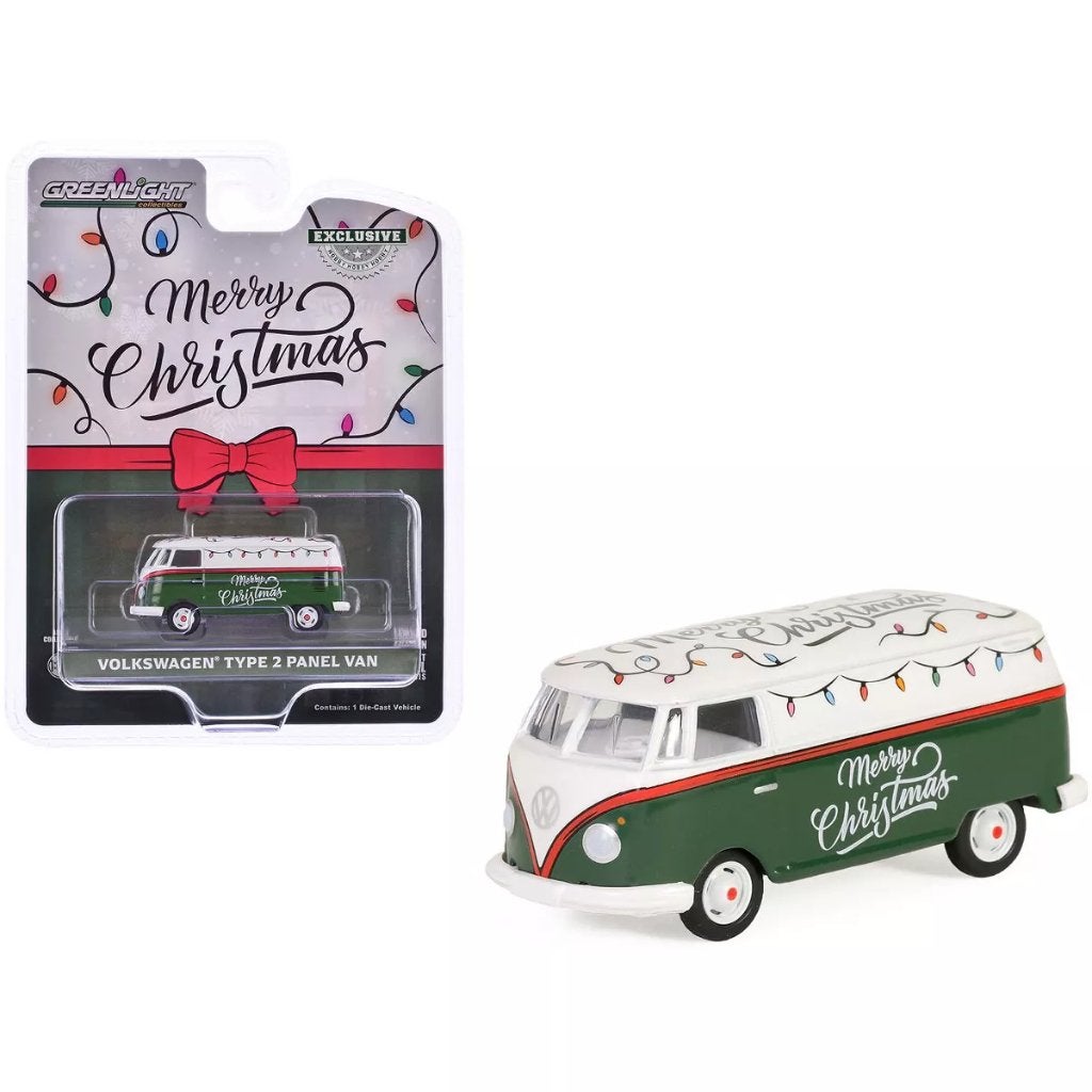 VW Volkswagen bus T1 van Greenlight 1/64 Merry Christmas, Ophalen of Verzenden, Nieuw, Auto