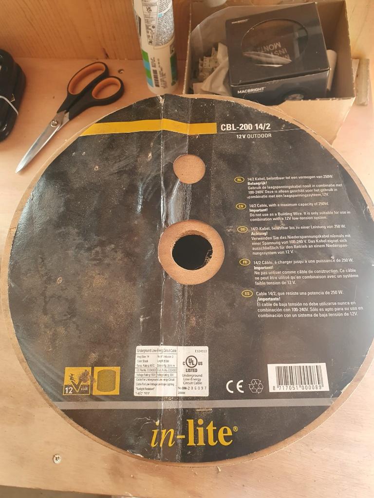 in-lite Kabelrol CBL-200, 14/2, Tuin en Terras, Buitenverlichting, Ophalen, Nieuw, Netvoeding, Minder dan 50 watt