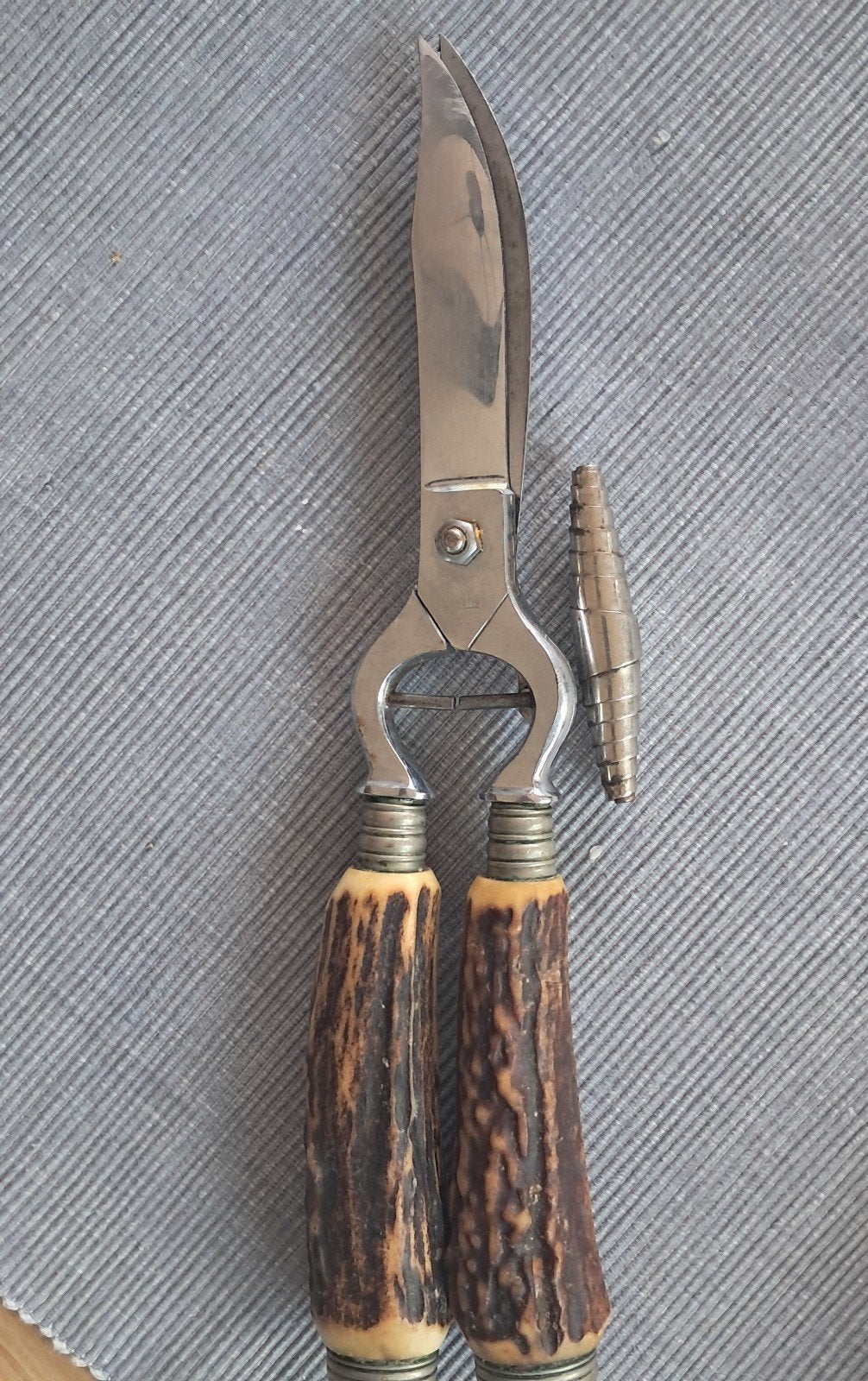 Wild- gevogelteschaar met bijzondere handvaten / Jacht, Antiek en Kunst, Ophalen of Verzenden