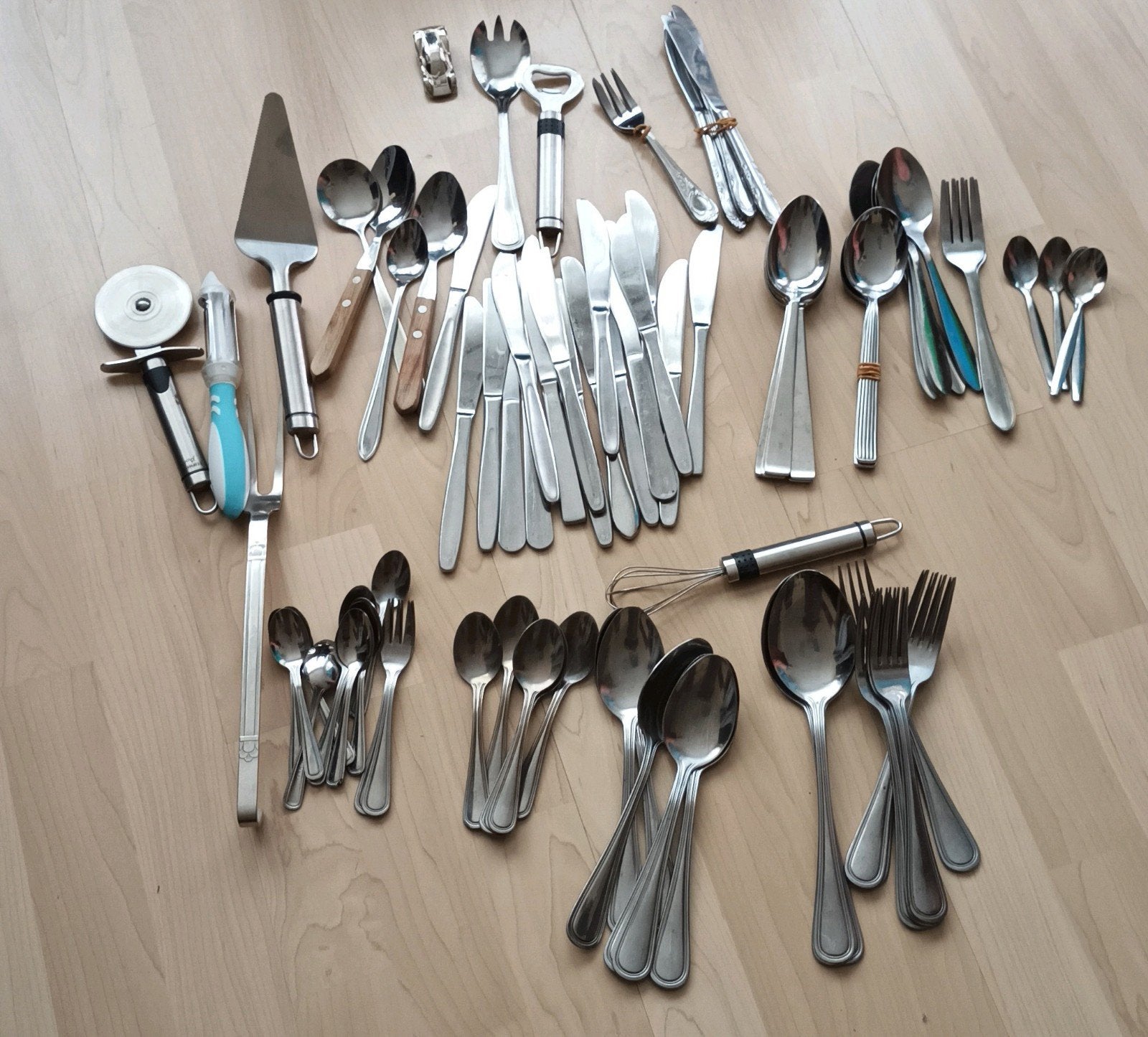 bestek collectie goede kwaliteit, Ophalen, Zo goed als nieuw, Rvs of Chroom