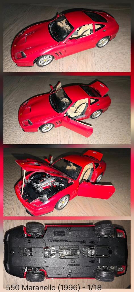 Bburago Ferrari 550 Maranello (1996), Ophalen of Verzenden, Gebruikt, Auto, Bburago