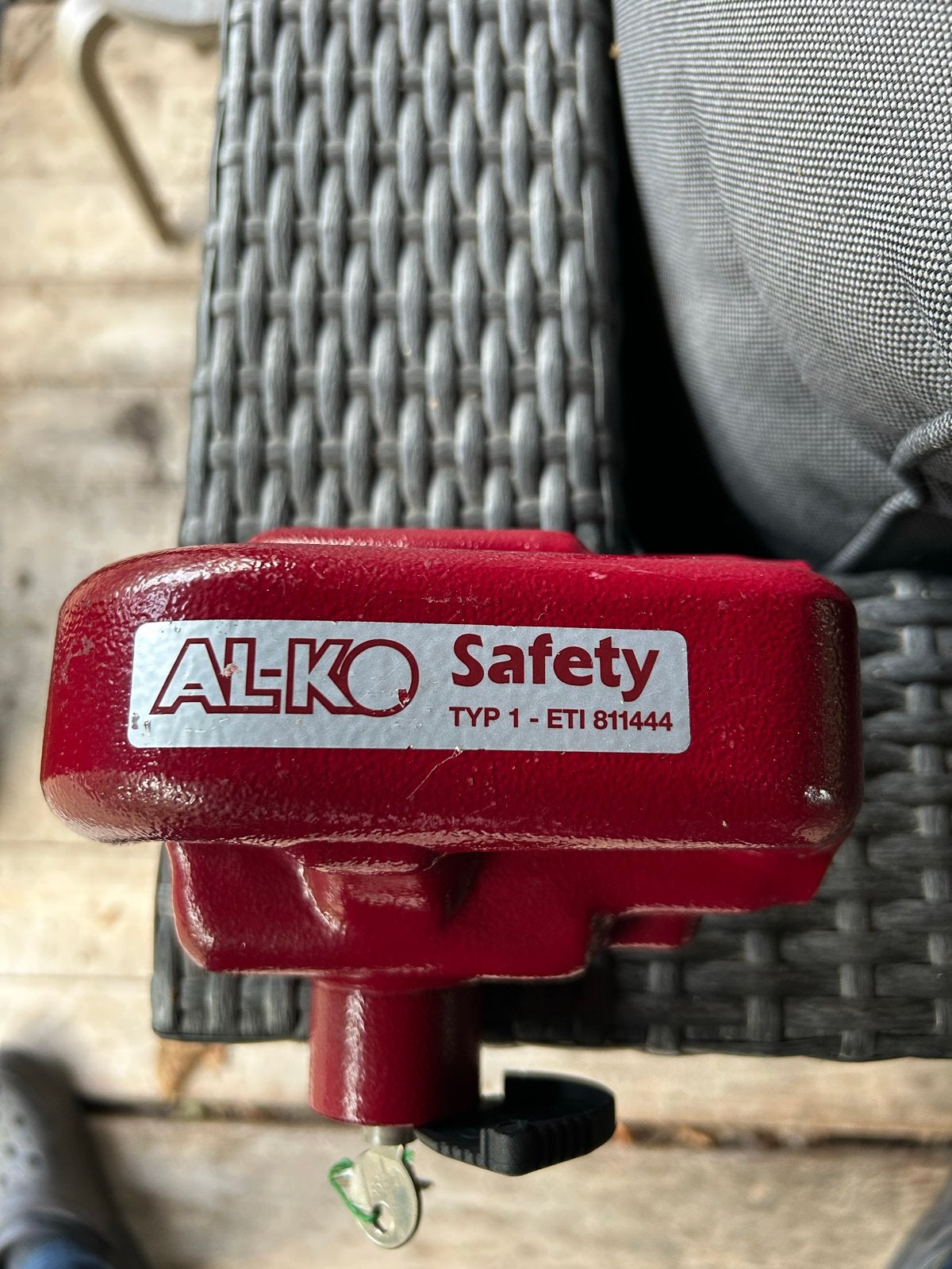AL-KO Safety Koppeling Slot - Rood, Auto diversen, Ophalen of Verzenden, Gebruikt