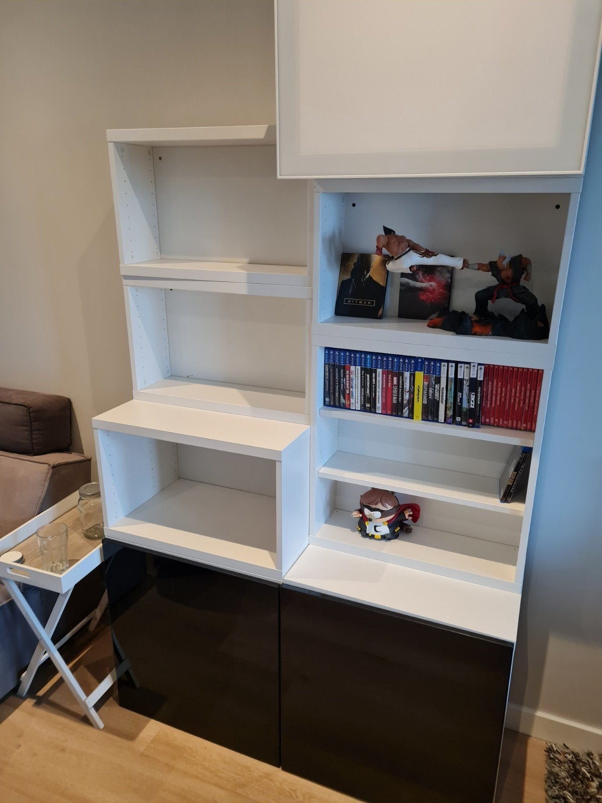 IKEA Kast met meerdere vakken - Wit/Zwart, Ophalen, Overige materialen, 50 tot 100 cm, Modern