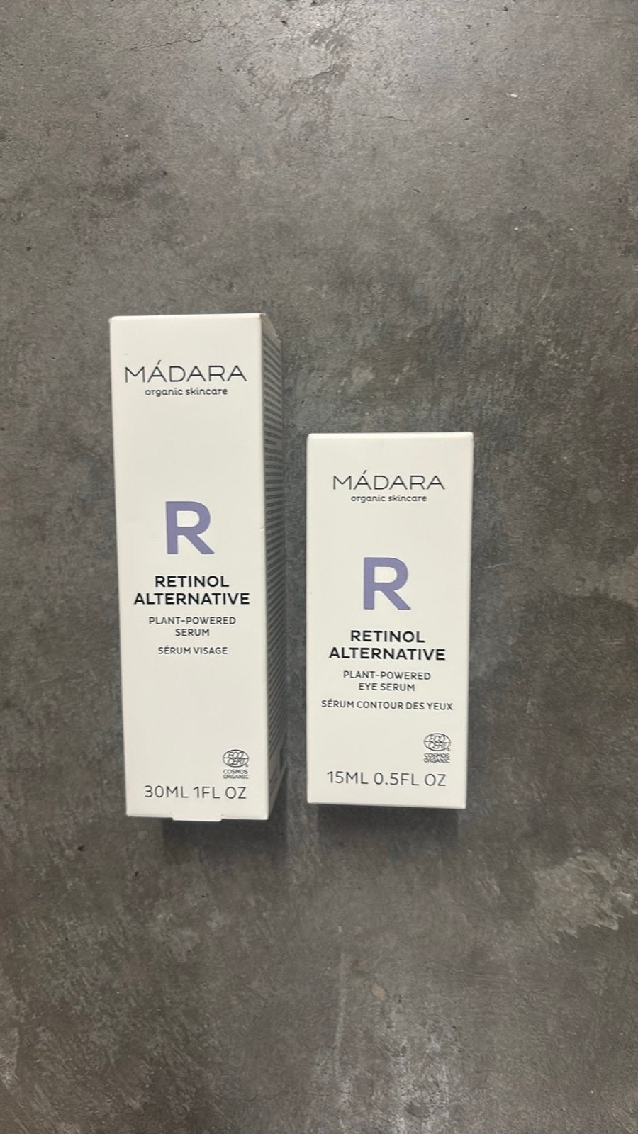 MÁDARA Retinol Alternatief Serum Set (Gezicht & Oog), Ophalen of Verzenden, Nieuw, Gehele gezicht, Verzorging