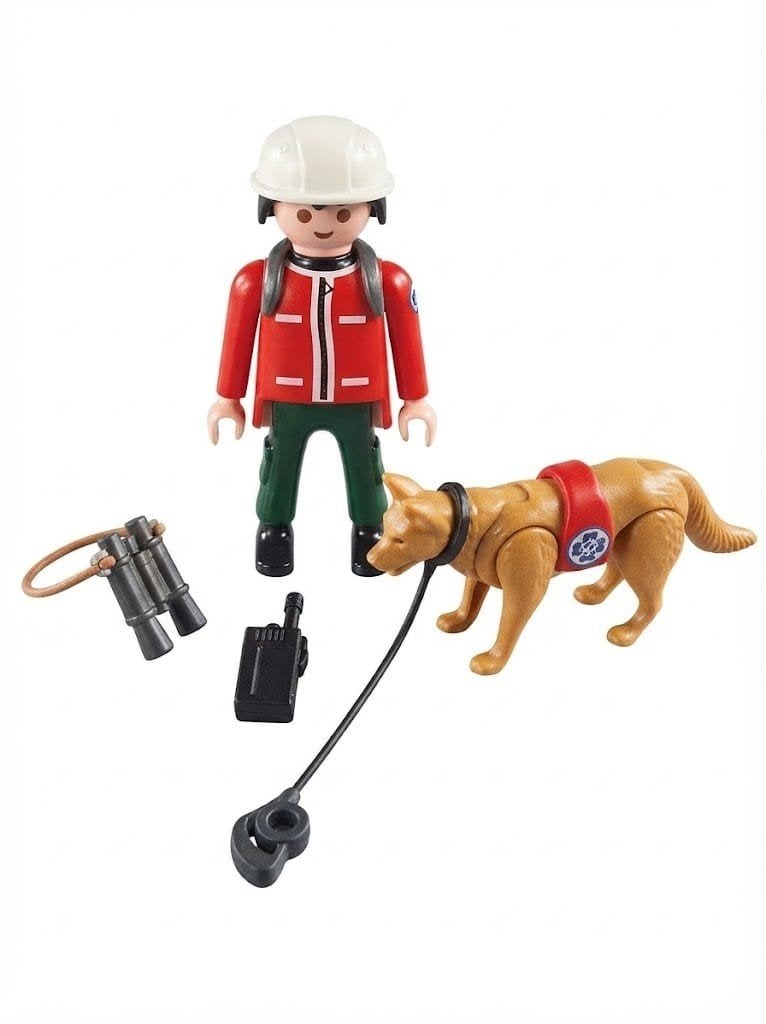 Playmobil reddingswerker met hond, Gebruikt, Complete set, Ophalen of Verzenden, City action