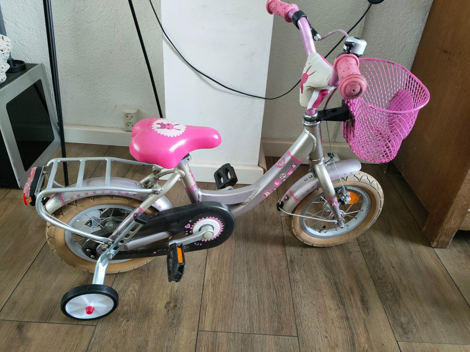 12 inch Batavus Winkie met zijwieltjes, Ophalen, Terugtraprem, Verstelbare zitting, Batavus