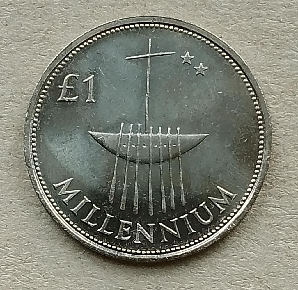 Ierland, 1 pound 2000 Millennium, Postzegels en Munten, Munten | Europa | Niet-Euromunten, Ophalen of Verzenden, Overige landen