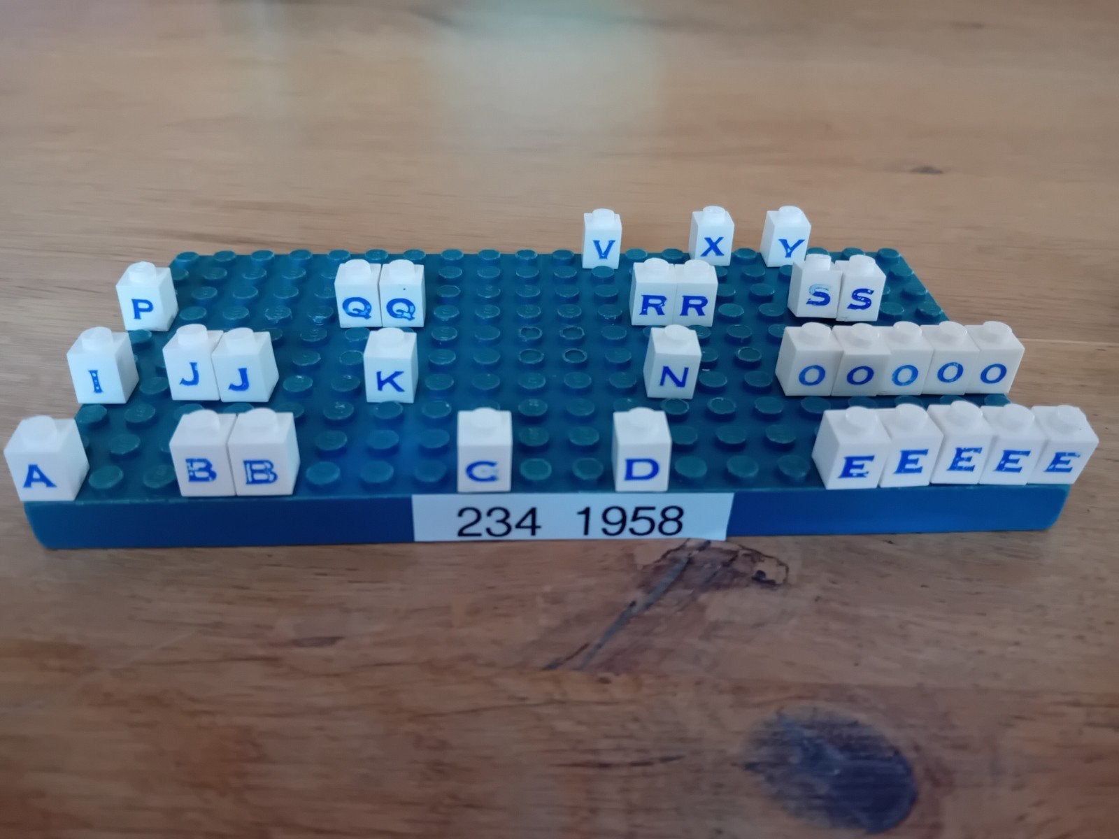allerlei lego letters en cijfers op 1x1 blokjes, Ophalen of Verzenden