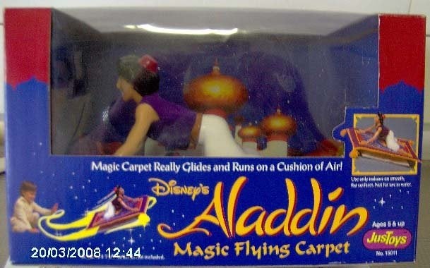 Disney Aladdin Magic Flying Carpet Vliegend Tapijt in doos, Ophalen of Verzenden, Overige figuren, Nieuw, Beeldje of Figuurtje