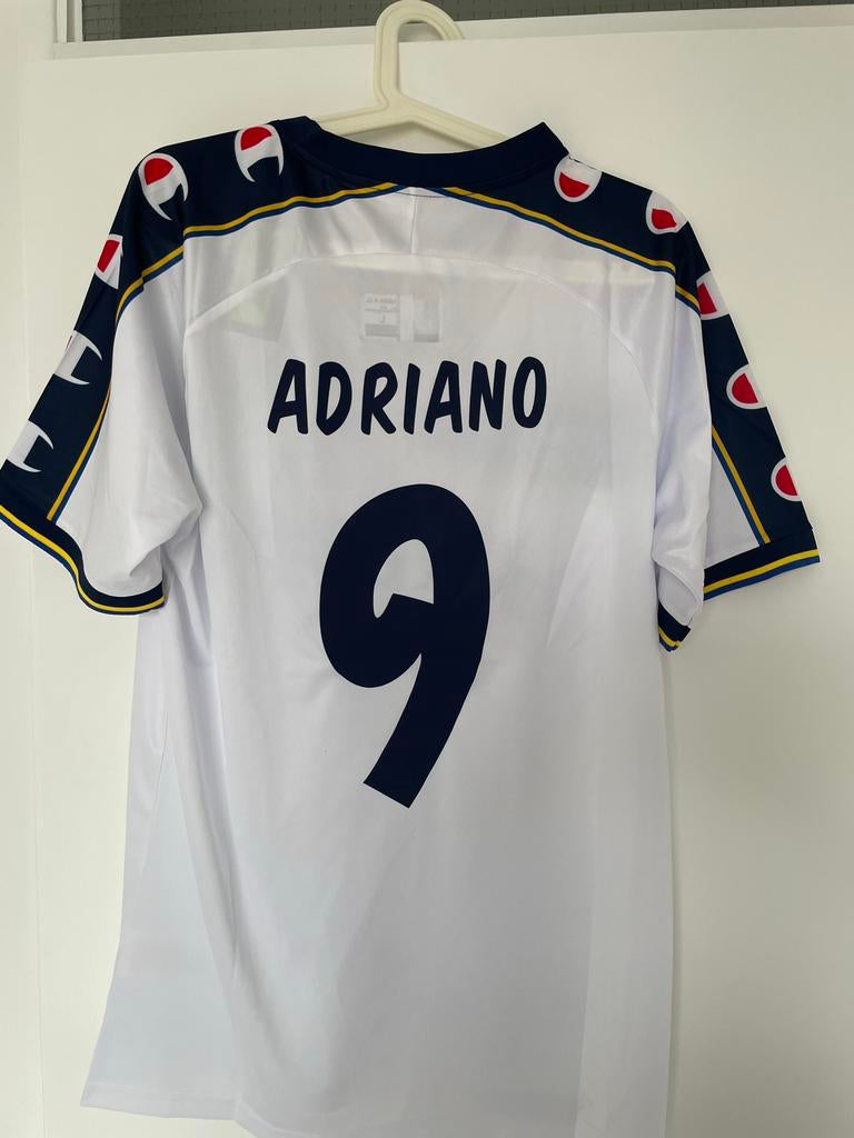 Retro Adriano uitshirt Parma - Maat L inter roma milan juve, Maat L, Ophalen of Verzenden, Nieuw, Shirt