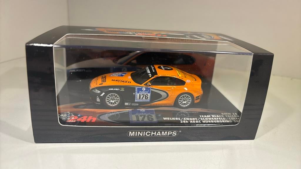 Bmw z4 #176 24 h Nurburgring minichamps 1.43, Auto, Ophalen of Verzenden, MiniChamps, A