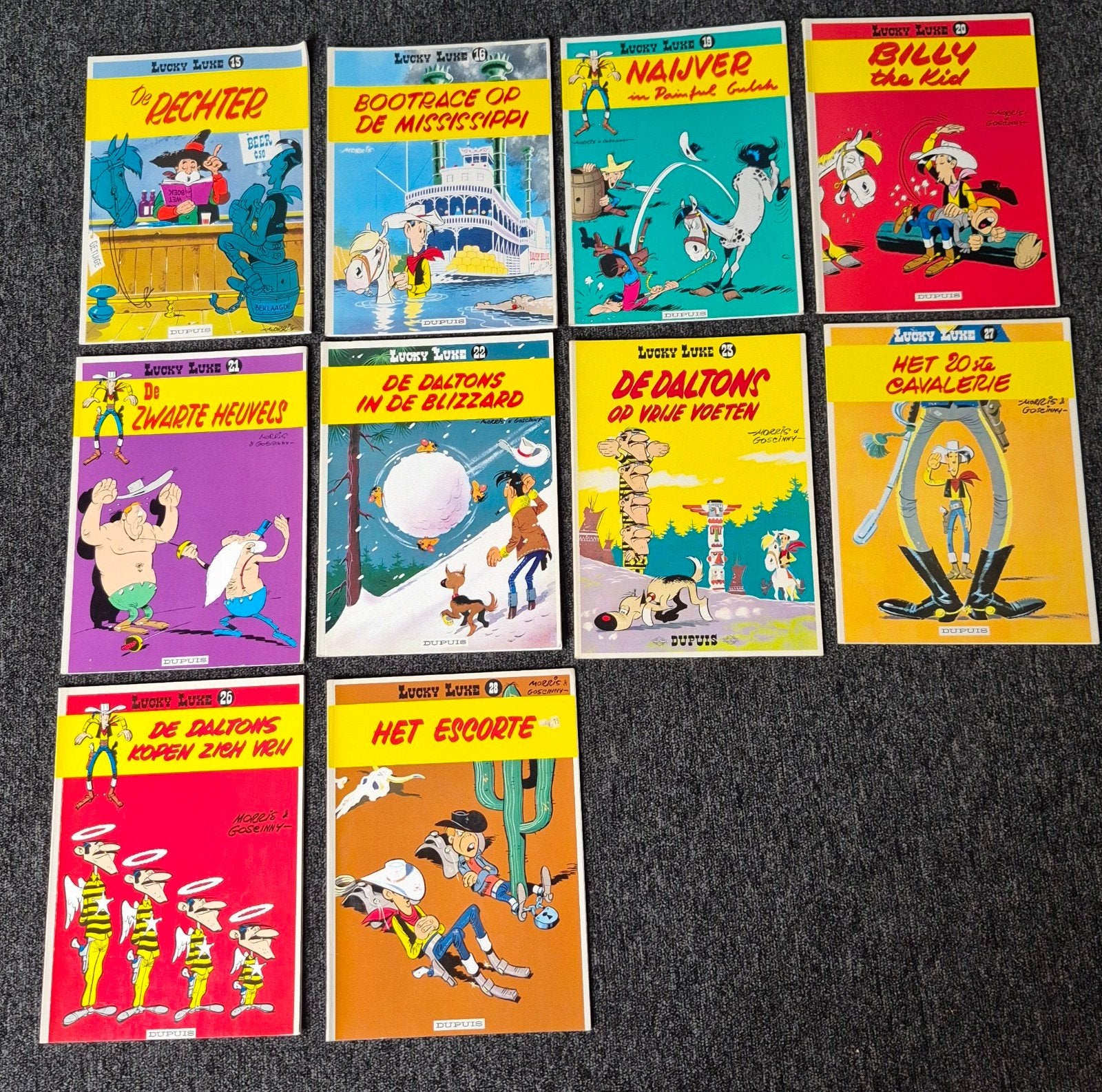 33 Lucky Luke strips uit de jaren '80 en begin '90, Meerdere stripboeken, Ophalen of Verzenden, Zo goed als nieuw