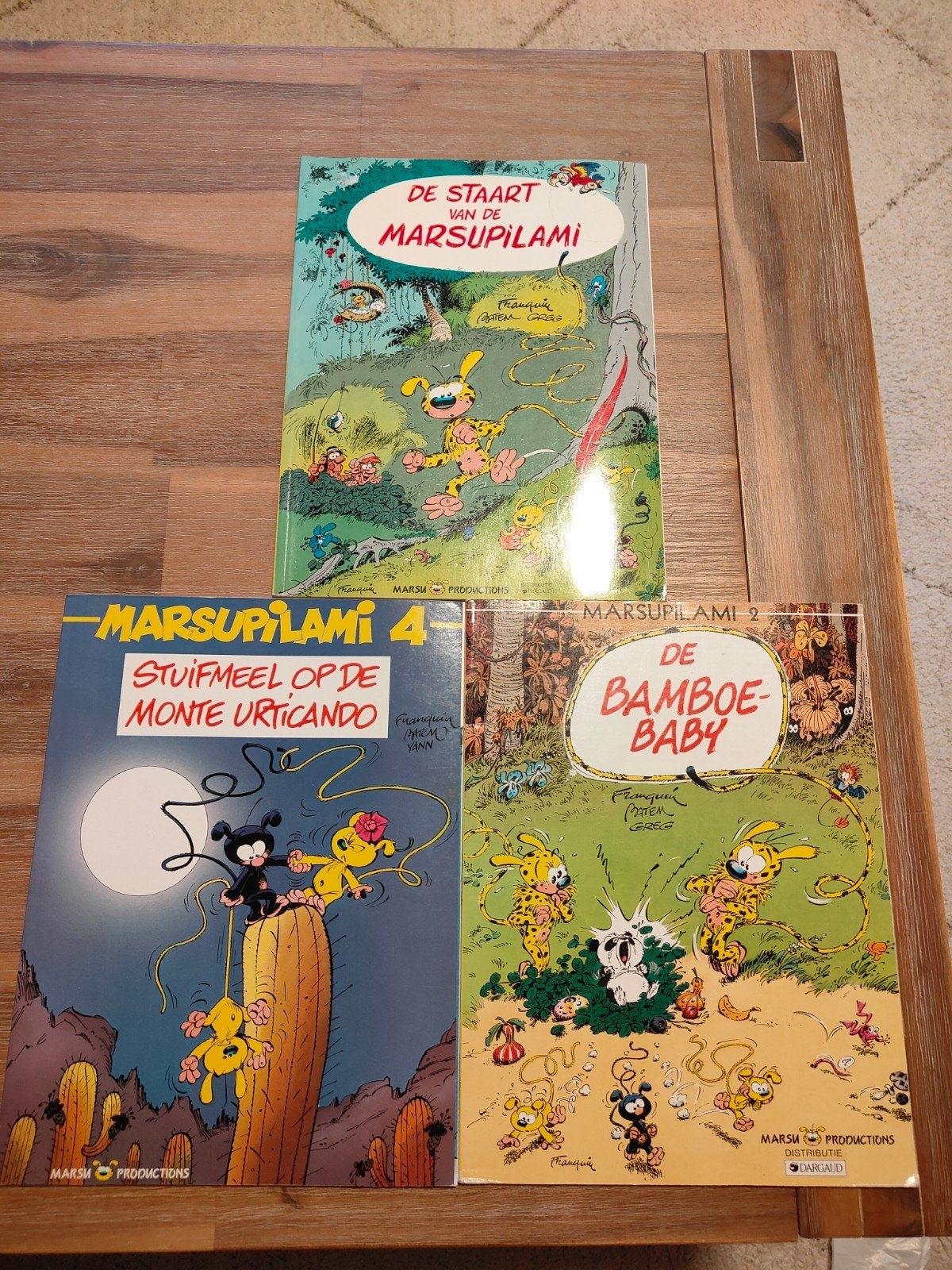 Marsupilami stripboeken - 3 delen, Meerdere stripboeken, Ophalen of Verzenden, Gelezen, Franquin, Batem, Greg, Yann
