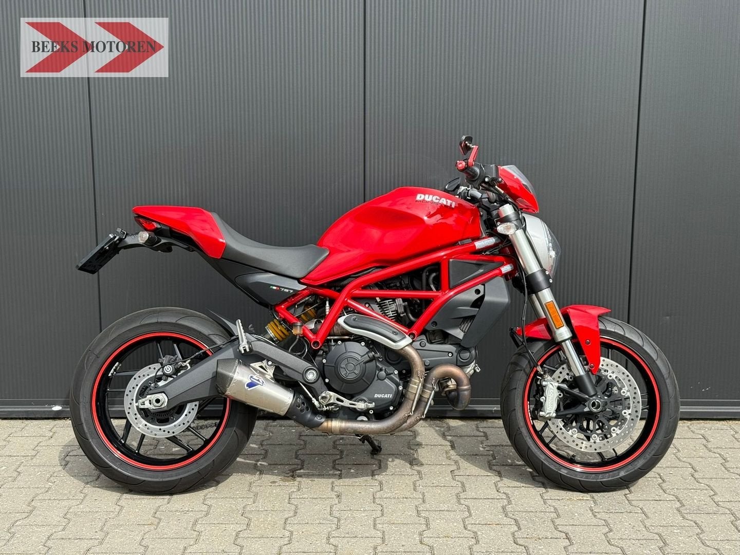 NIEUWSTAAT DUCATI MONSTER 797 2017 - 10,166 km - Termignoni, Motoren, DUCATI, 2 cilinders, Motorrijbewijs A, Bedrijf