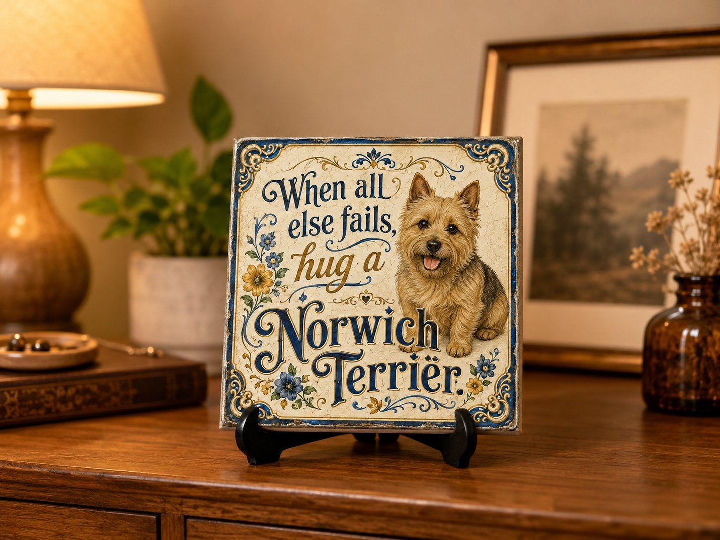 Hug a Norwich Terrier - Tegel, Ophalen of Verzenden, Nieuw