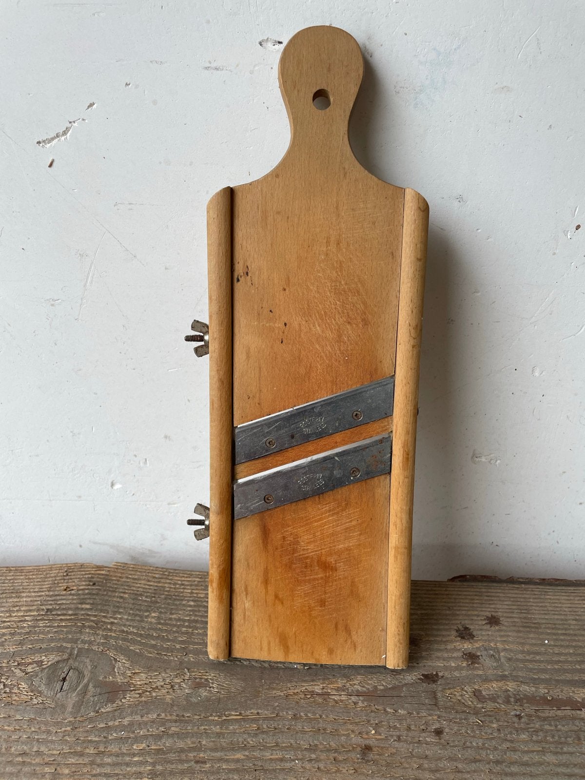 Vintage Houten Mandoline Snijder, Ophalen