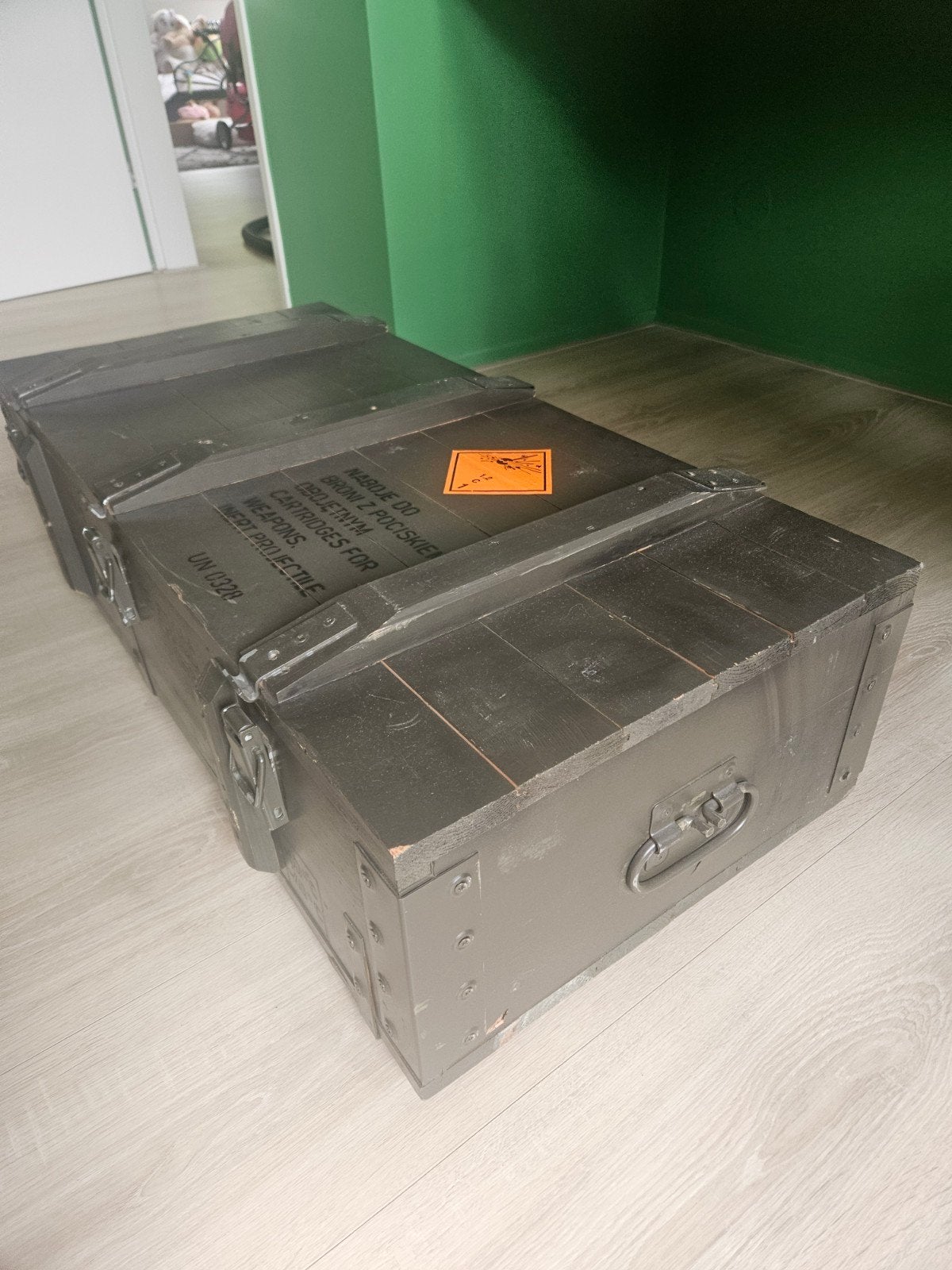 prachtige legerkist te koop, Ophalen, 100 tot 150 cm, Zo goed als nieuw, 5 – 50