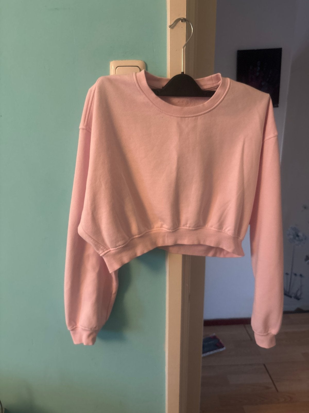Roze Cropped Trui - Comfortabel en Stijlvol, Ophalen, Zo goed als nieuw, Maat 38/40 (M), Roze