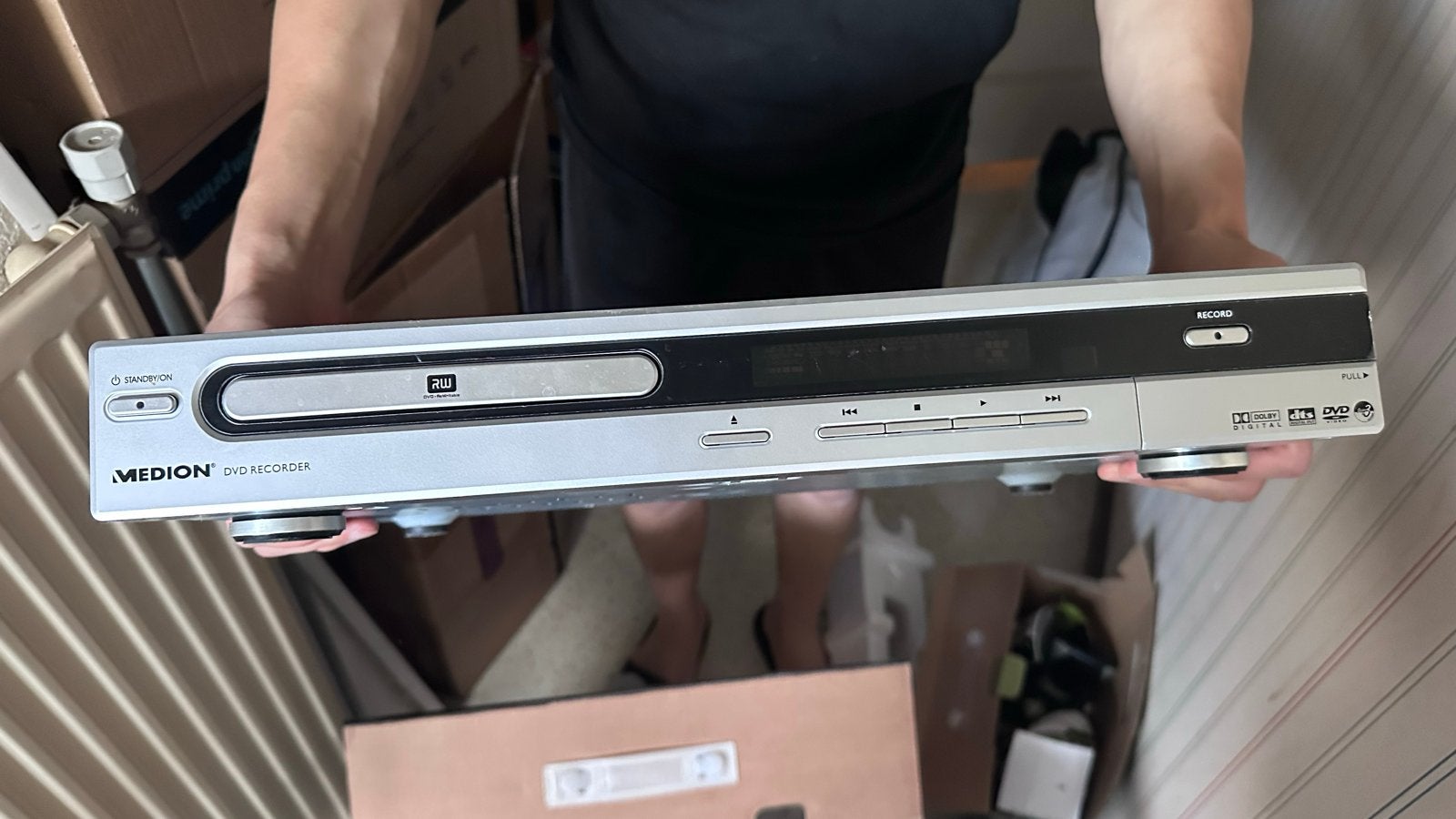 Medion Slimline DVD-recorder MD40807 - Zo goed als nieuw, Ophalen, Zo goed als nieuw, Dvd-recorder, Overige merken