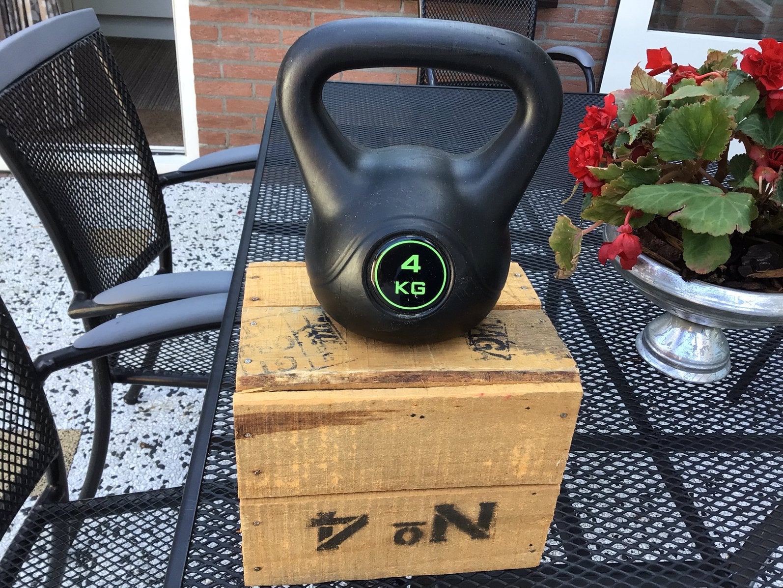 Kettlebell 4 kg, Ophalen of Verzenden, Zo goed als nieuw