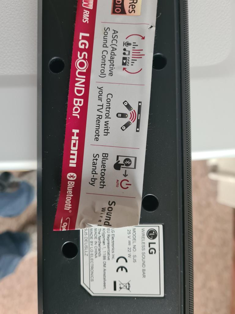 LG SJ5 soundbar, Audio, Tv en Foto, Soundbars, Ophalen
