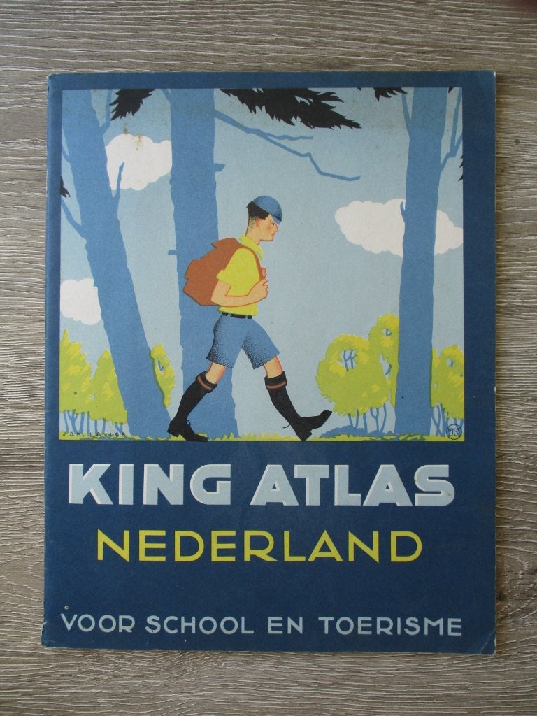 King atlas nederland voor school en toerisme, Gelezen, Ophalen of Verzenden, Landkaart, 1800 tot 2000