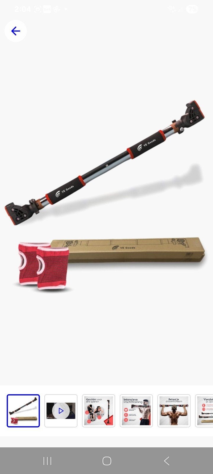 VE Goods Oprekstang - Pull-up bar voor thuis, Ophalen, Nieuw, Buik, Oprekstang