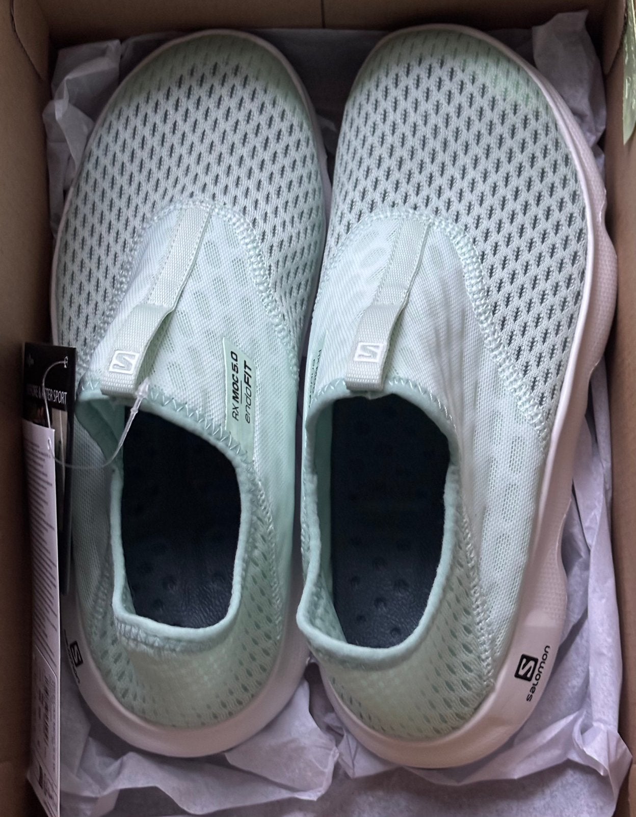 Salomon dames schoenen mintgroen maat 37 1/3 origineel, Ophalen, Instappers, Nieuw, Groen