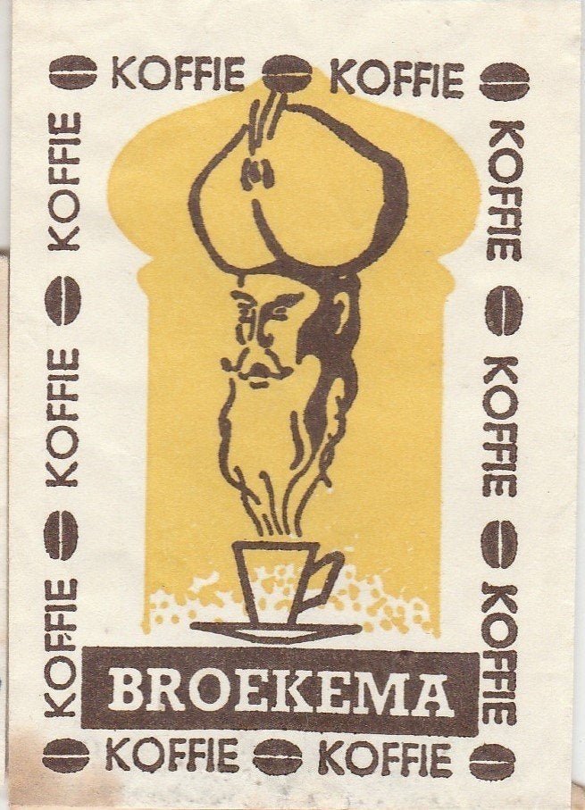 Broekema koffie - arabier tulband geest kopje schotel kop, Ophalen of Verzenden