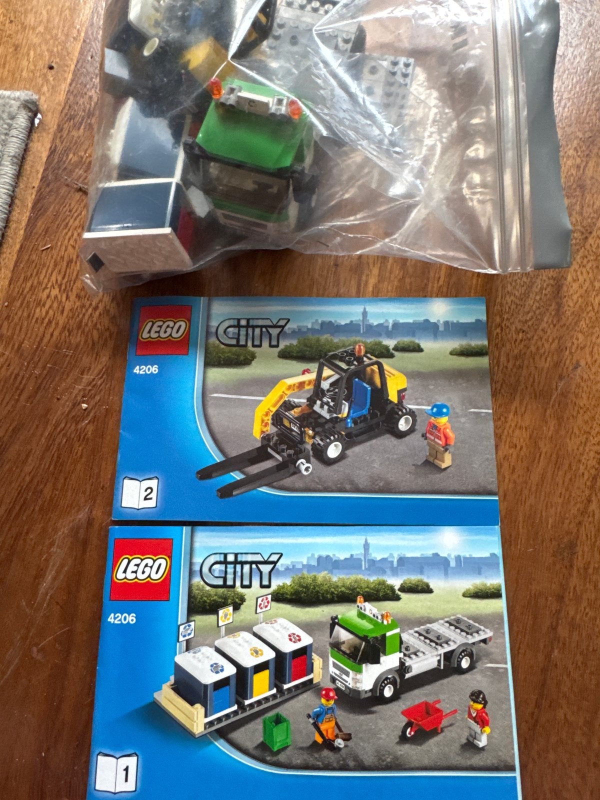 Lego City 4206 Recycling Truck met instructies, Lego, Ophalen of Verzenden, Complete set, Inclusief instructies